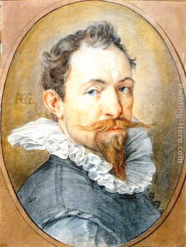 Self-Portrait painting - Hendrick Goltzius Self-Portrait art painting